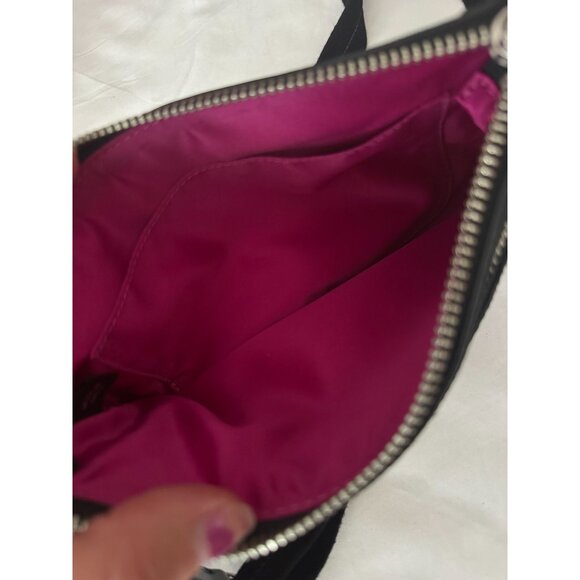 COACH Poppy Signature C Crossbody Bag Black Fuschia Purple - Picture 4 of 5